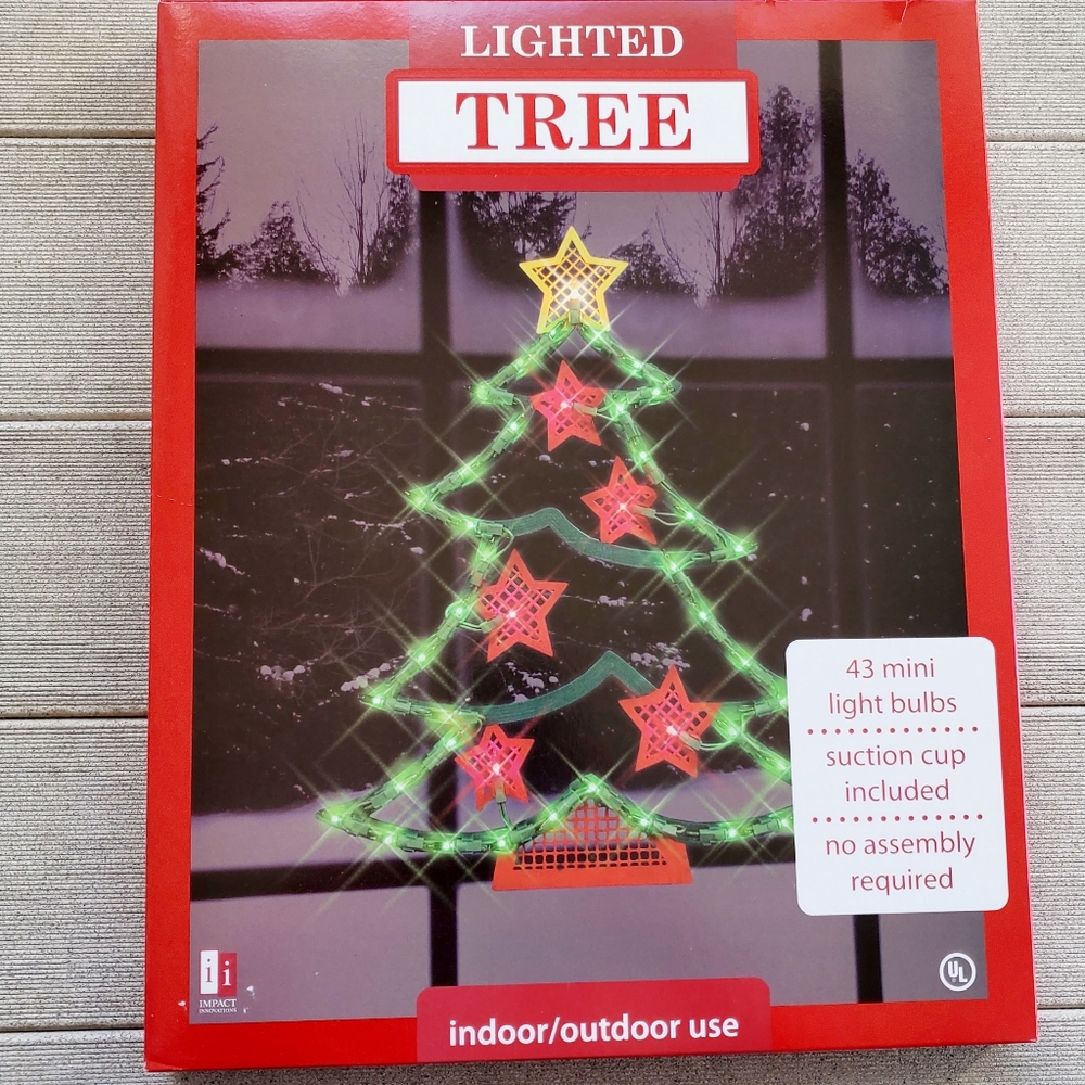 Impact Innovations  Lighted Christmas Tree Window.